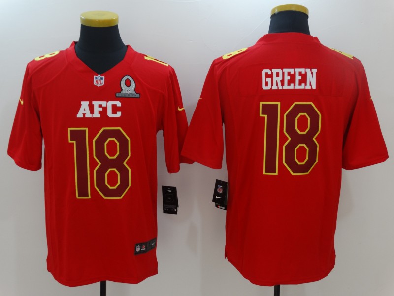 Men's Cincinnati Bengals A.J. Green #18 Red Jersey